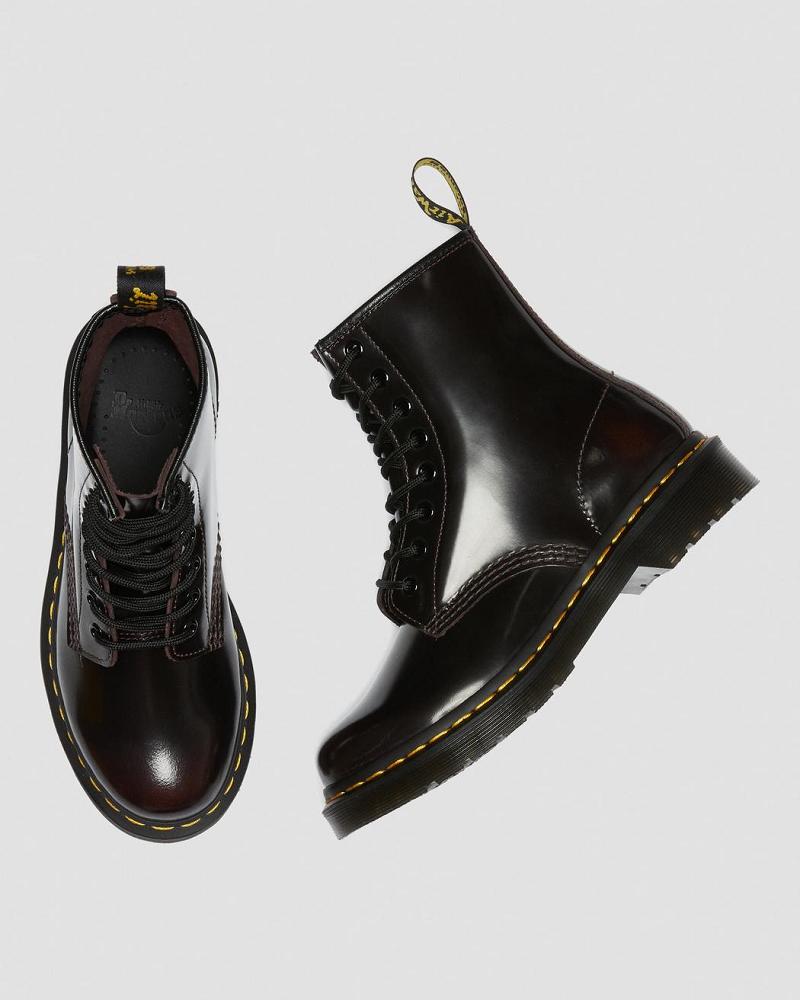 Dr Martens 1460 Arcadia Læder Snørestøvler Dame Lyserød Rød | DK 147CTV